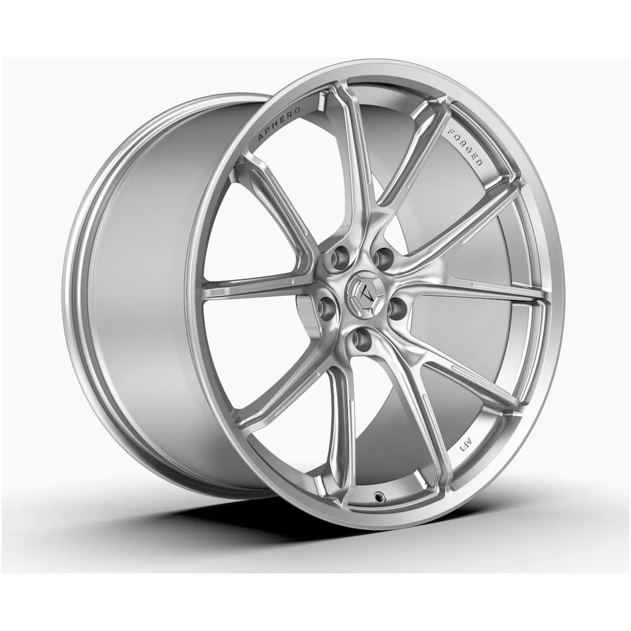Aphero AF-1 forged wheel · Satin silver