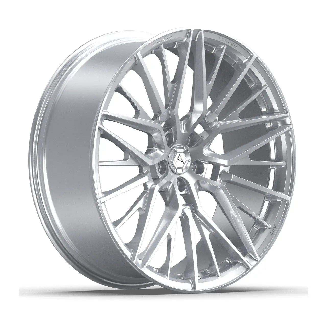 Aphero AF-2 forged wheel · Satin silver