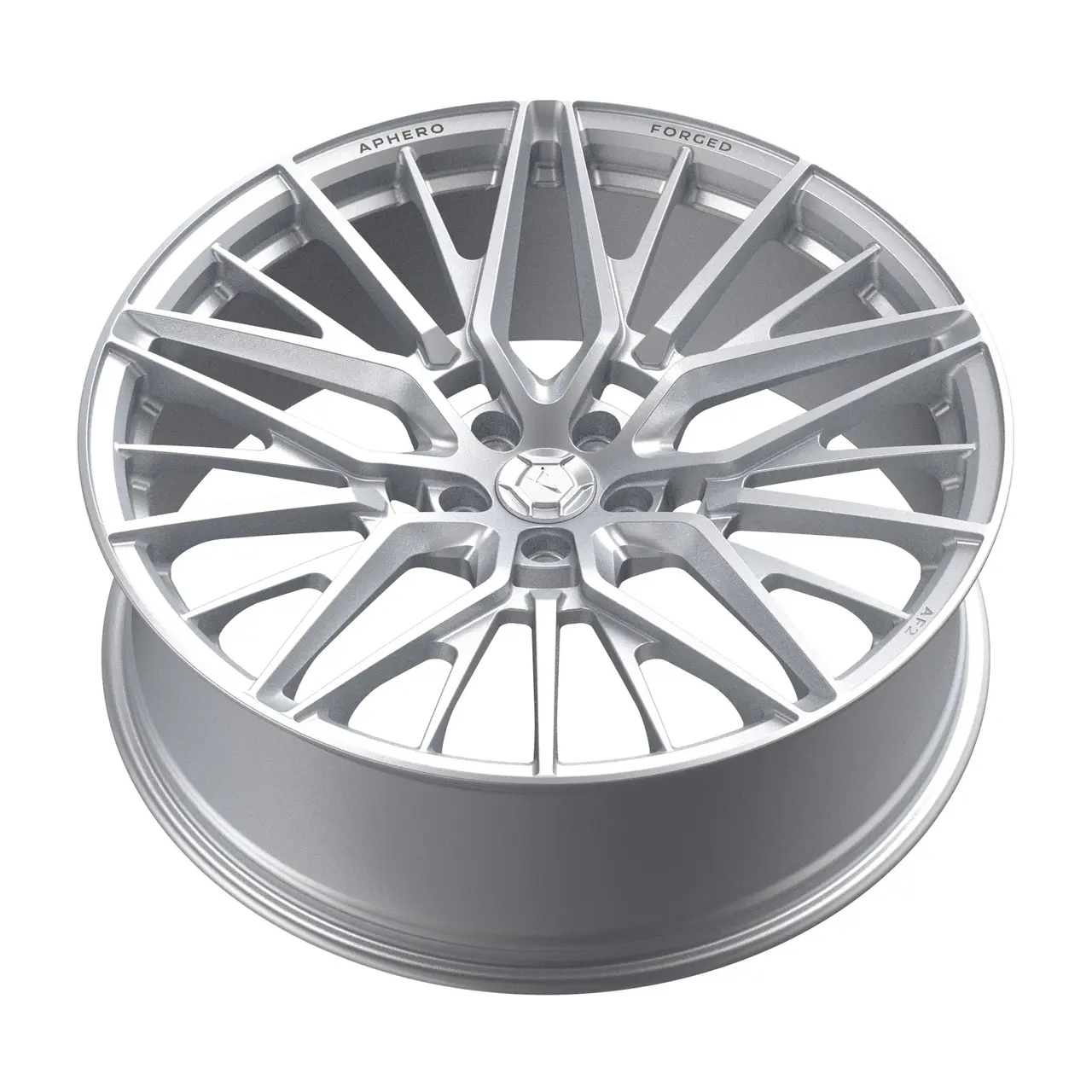 Aphero AF-2 forged wheel · Satin silver