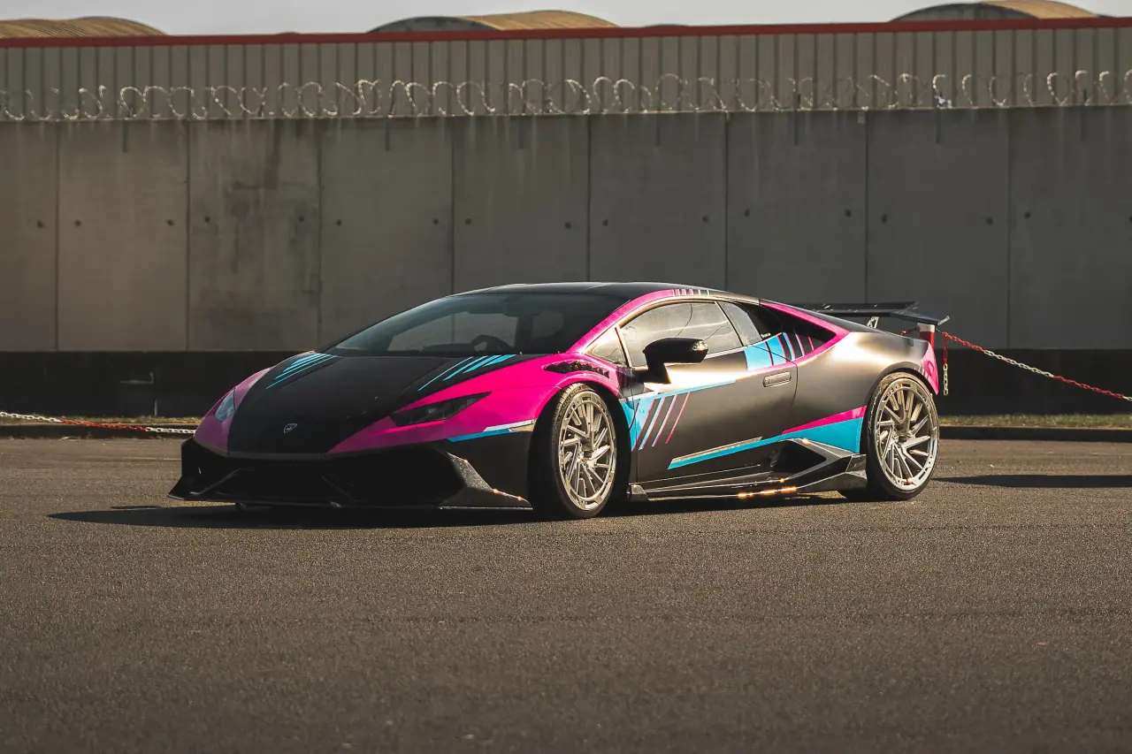 Lamborghini Huracán on Aphero AF-3 wheels at the GR8 Show