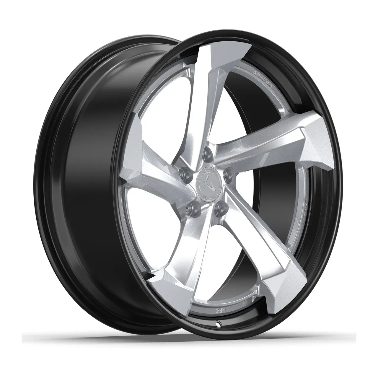 Aphero AF-6 forged wheel · Satin silver