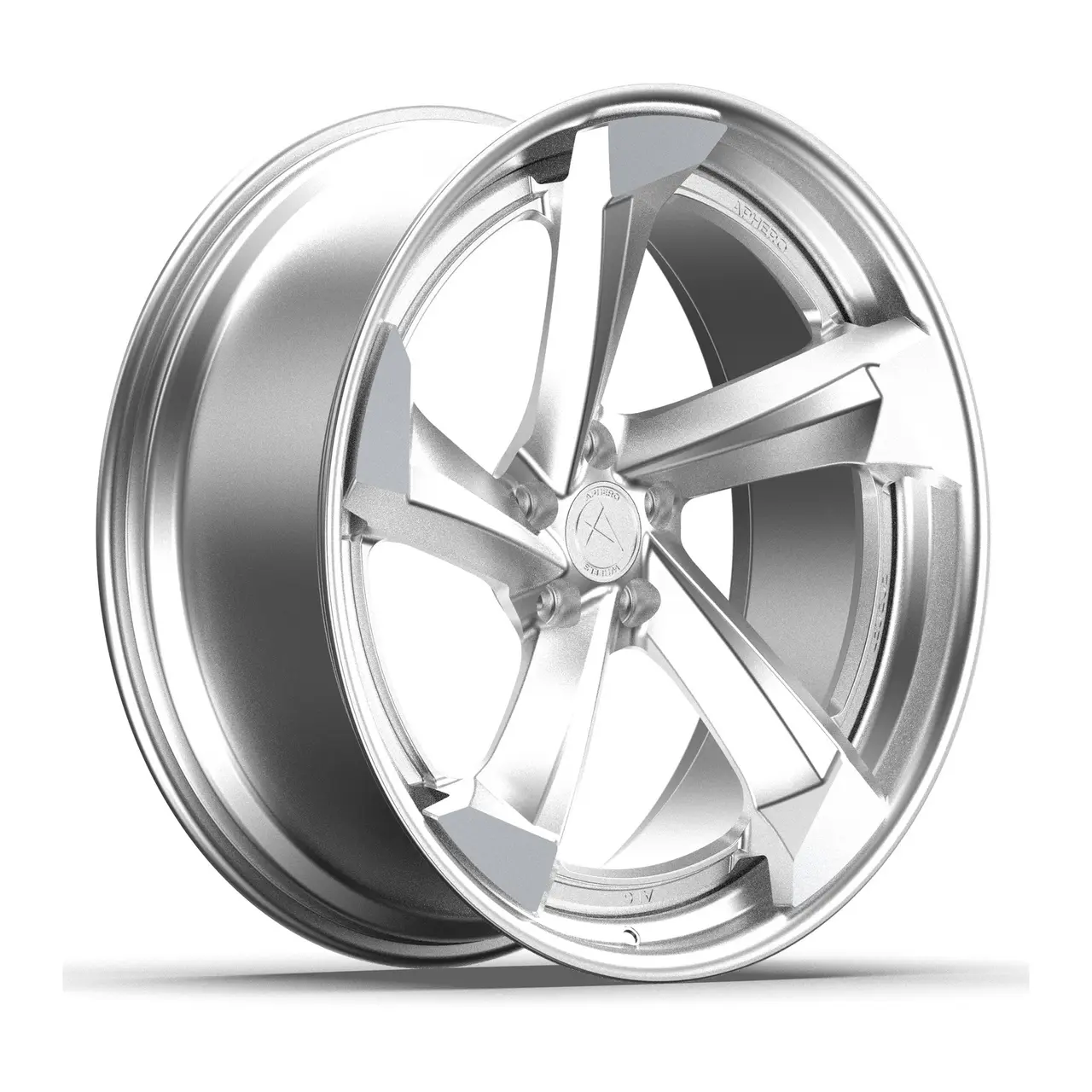 Aphero AF-6 forged wheel · Satin silver