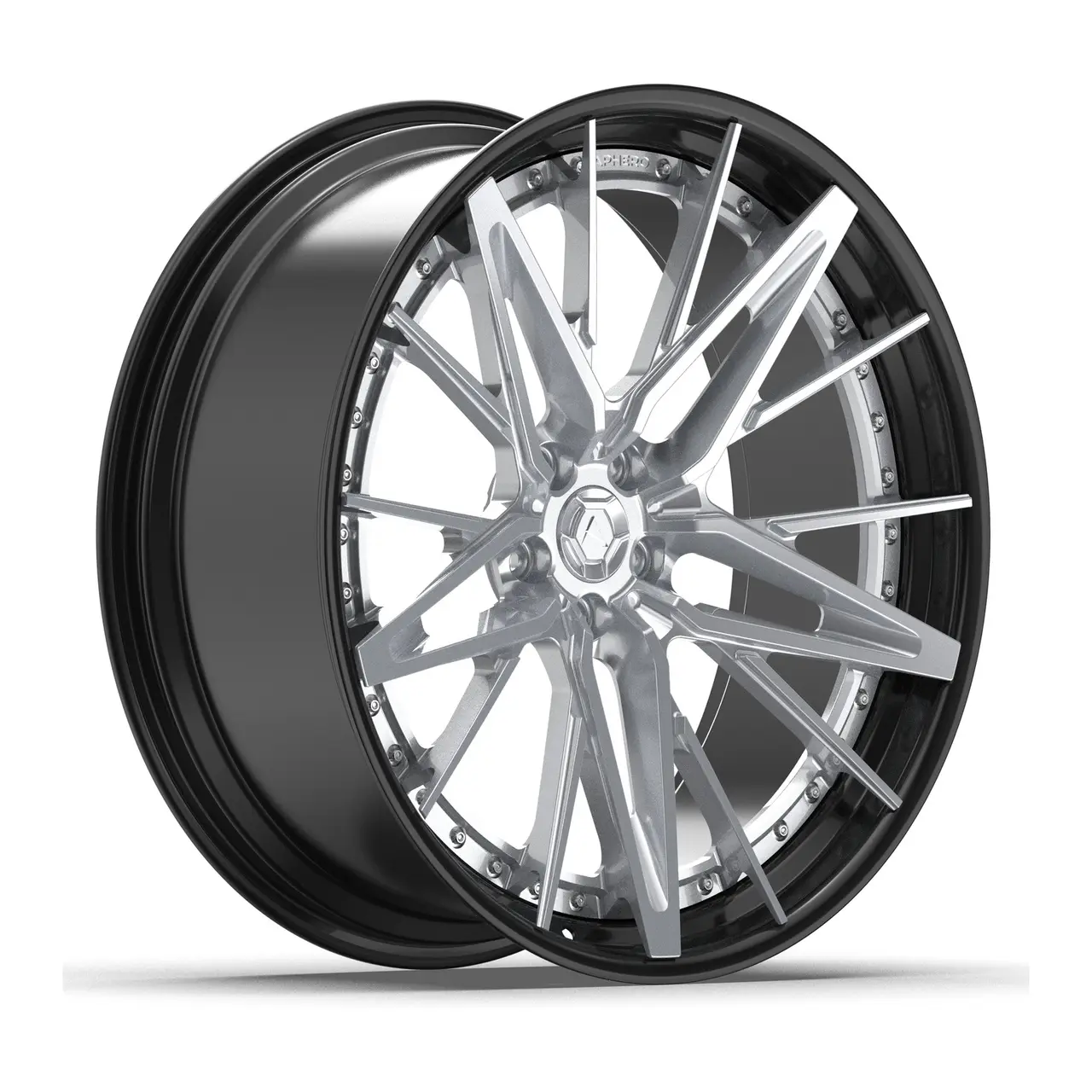 Aphero AF-7 forged wheel · Satin silver