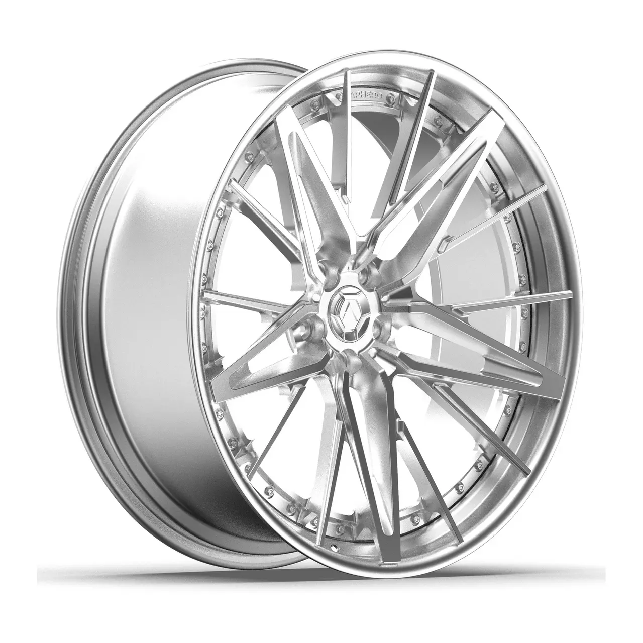 Aphero AF-7 forged wheel · Satin silver