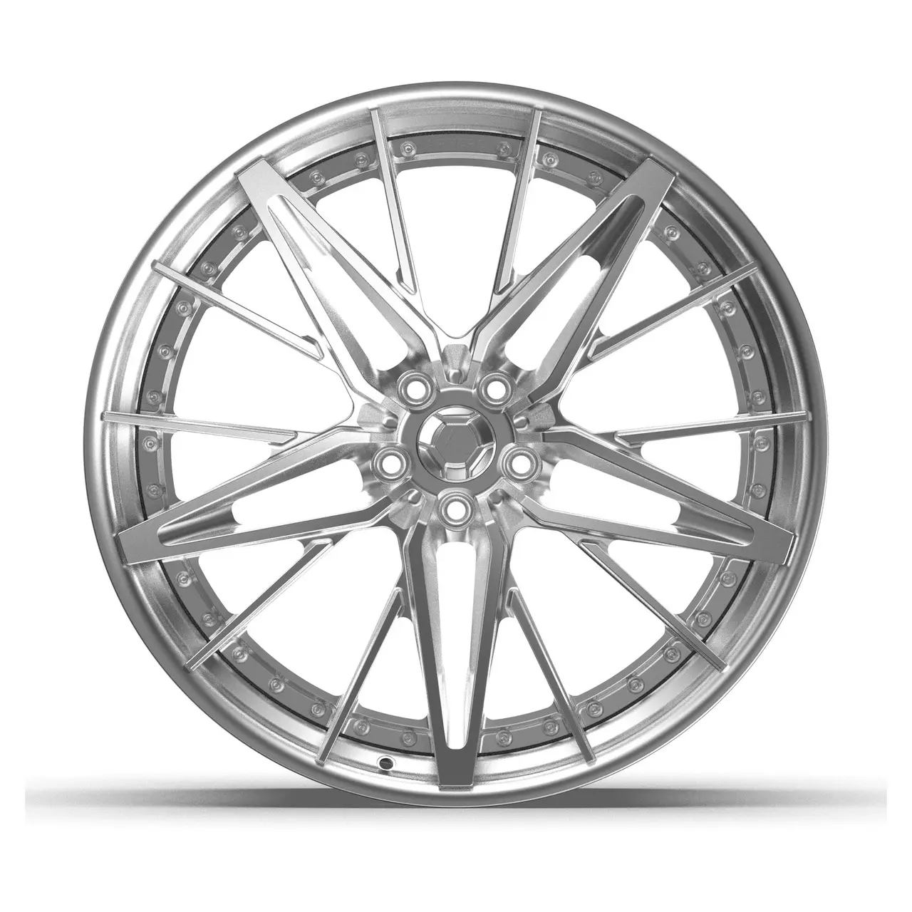 Aphero AF-7 two-piece forged wheel, studio photograph