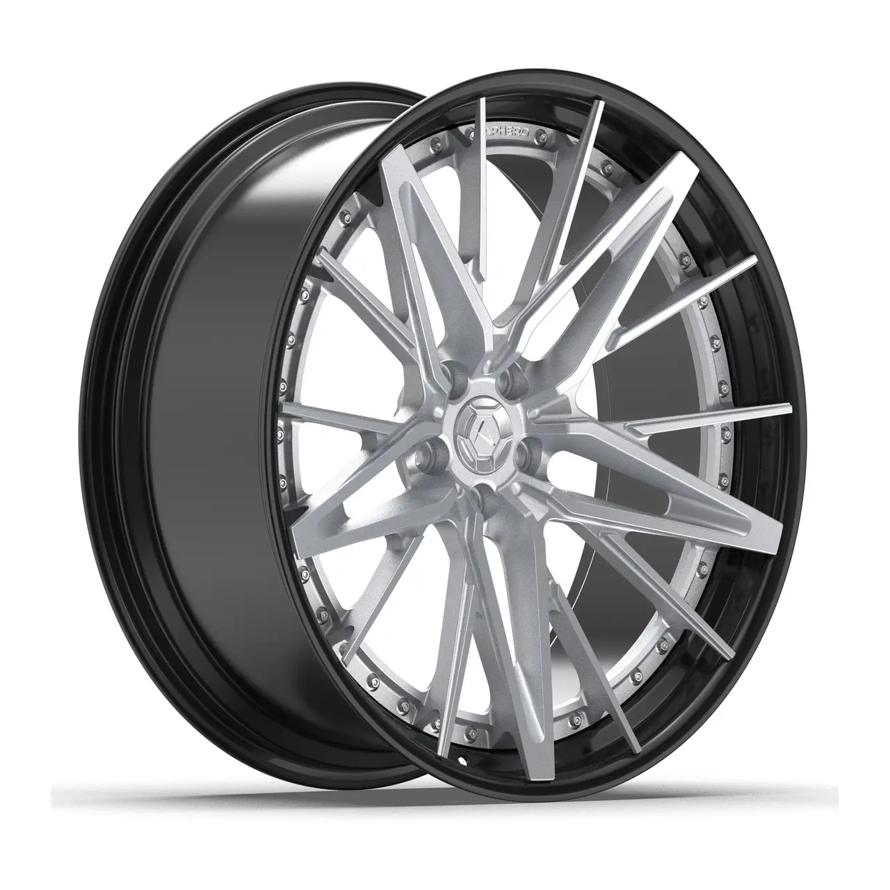 Aphero AF-7 forged wheel · Satin silver