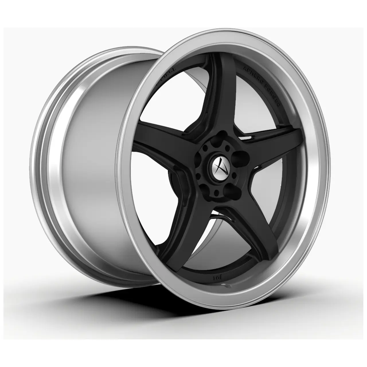 Aphero JD-1 forged wheel · Silver lip · dark face