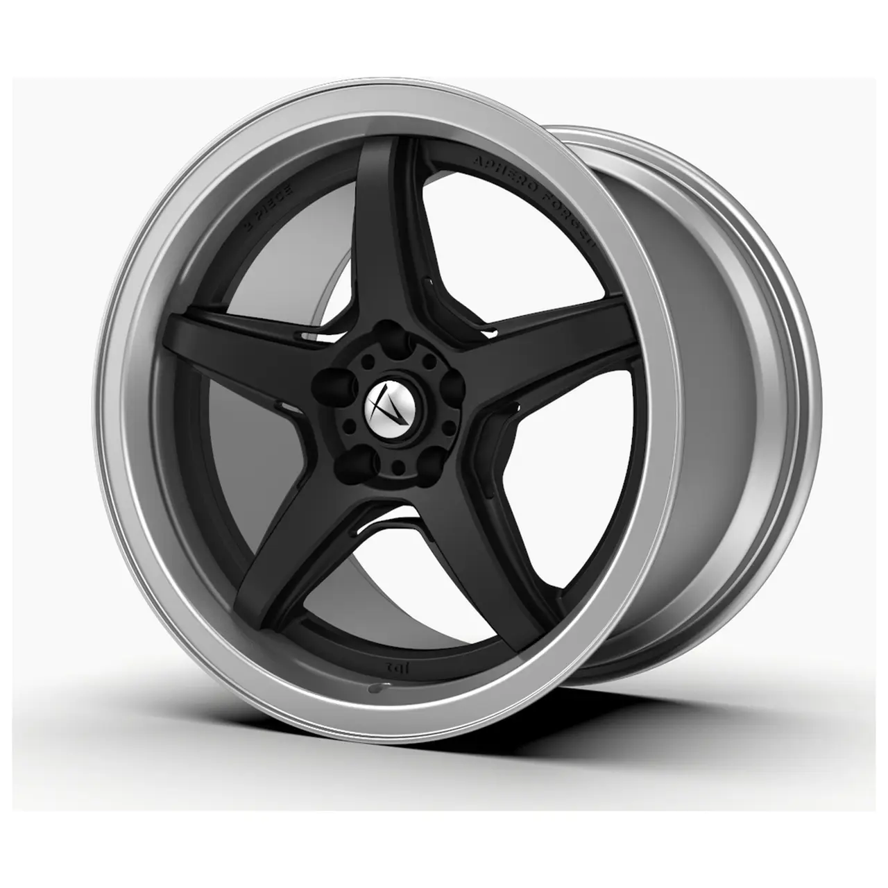 Aphero JD-1 forged wheel · Silver lip · dark face
