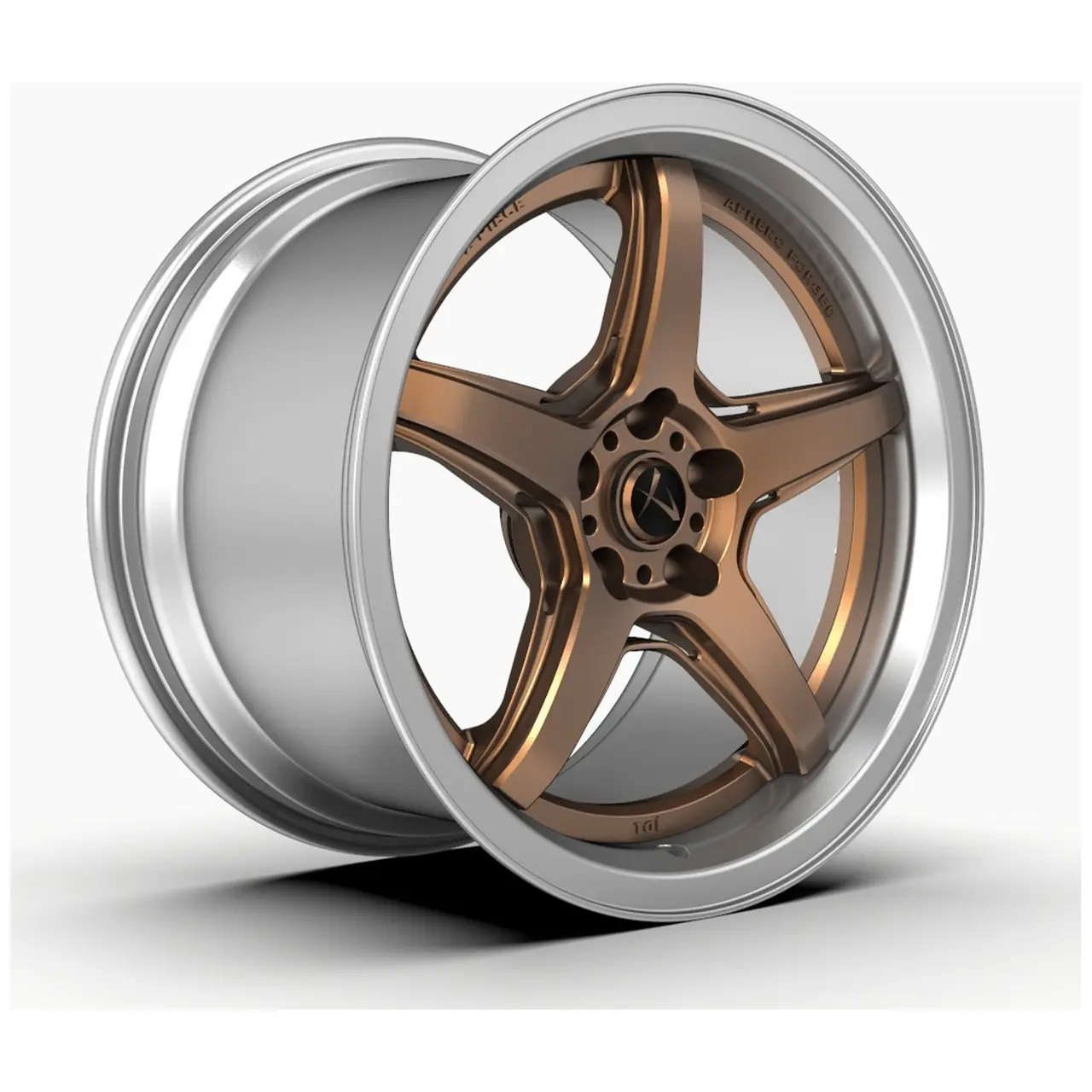 Aphero JD-1 forged wheel · Silver lip · dark face