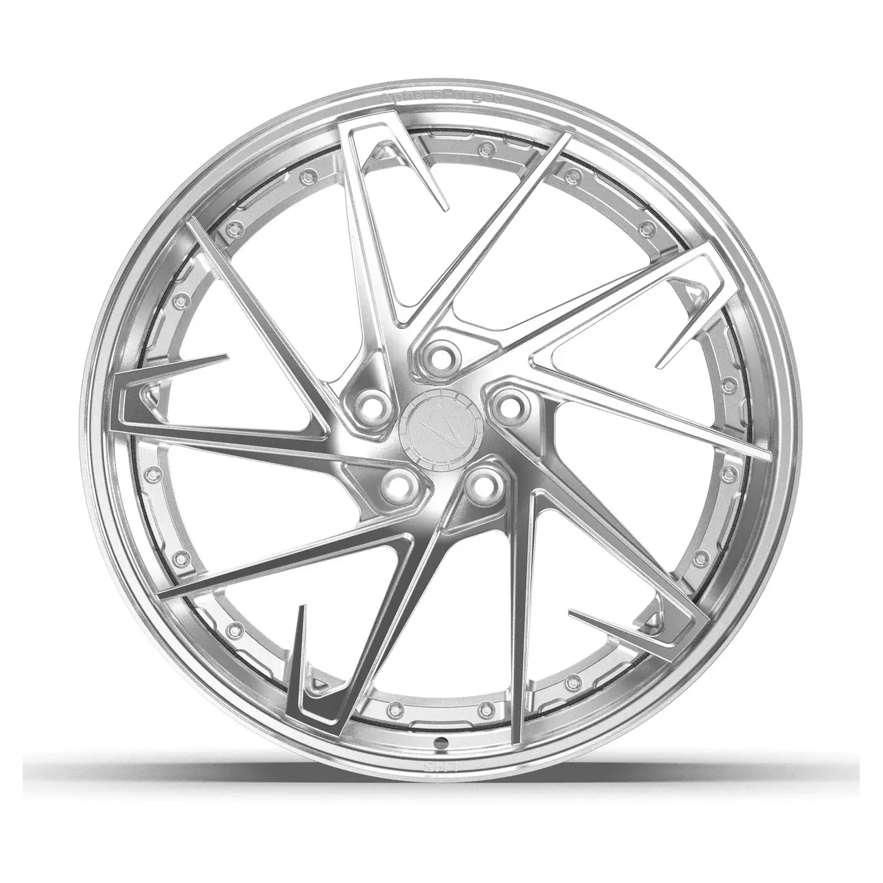 Aphero LH-3 two-piece forged wheel, studio photograph