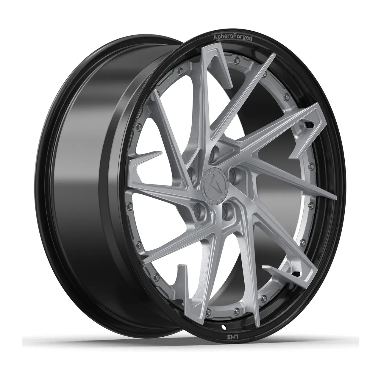 Aphero LH-3 forged wheel · Satin silver
